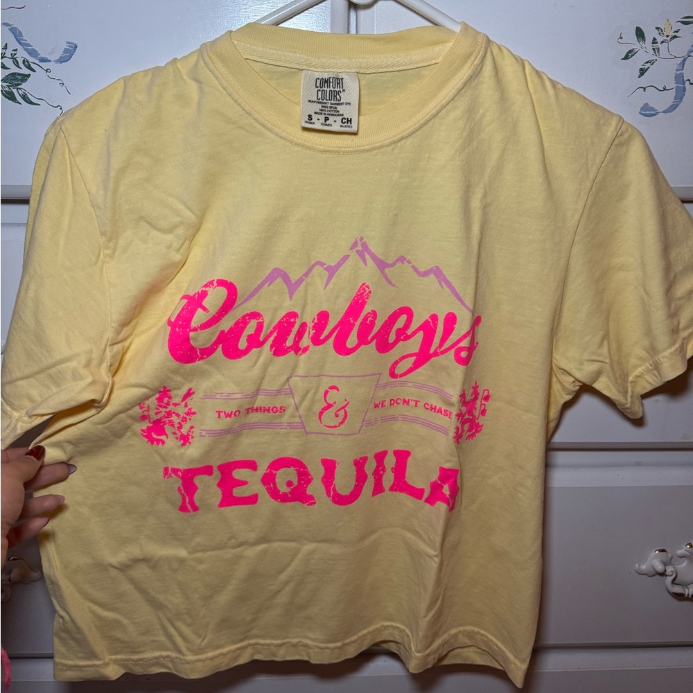 Comfort Colors Yellow and Pink Short Sleeve Tees